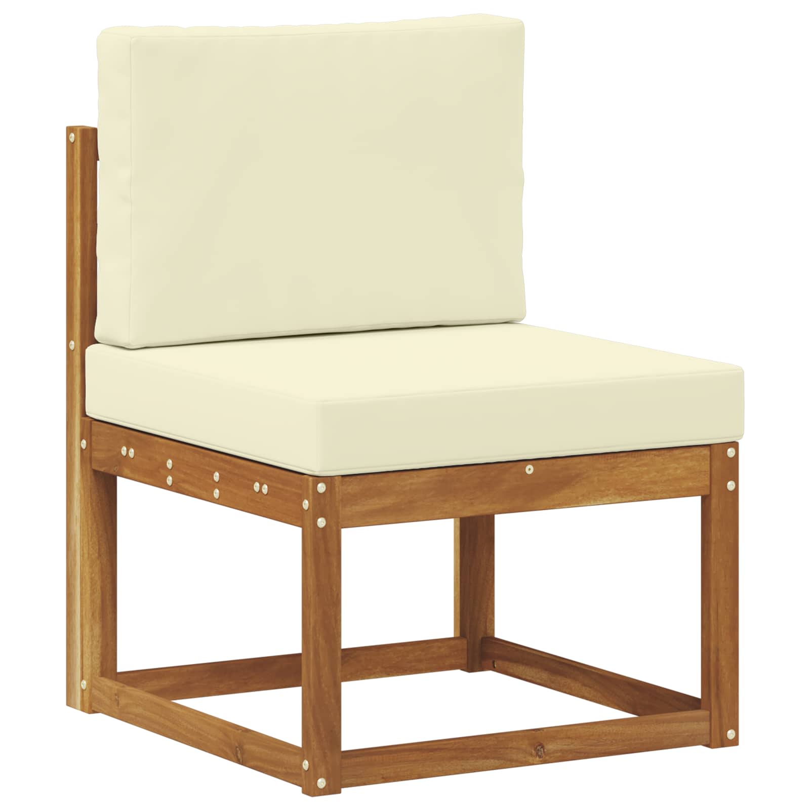 Set vanjskih sofa s jastukom 7 pcs Prirodna i krem