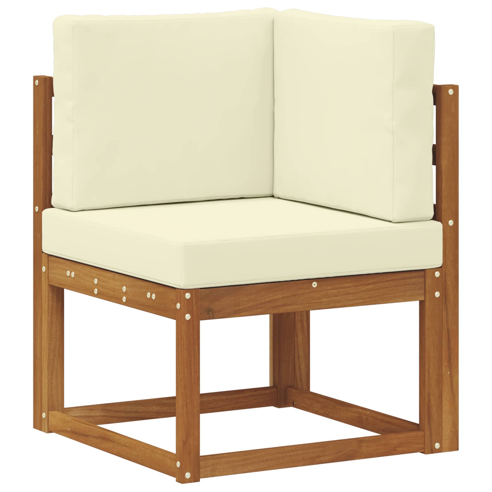 Set vanjskih sofa s jastukom 7 pcs Prirodna i krem