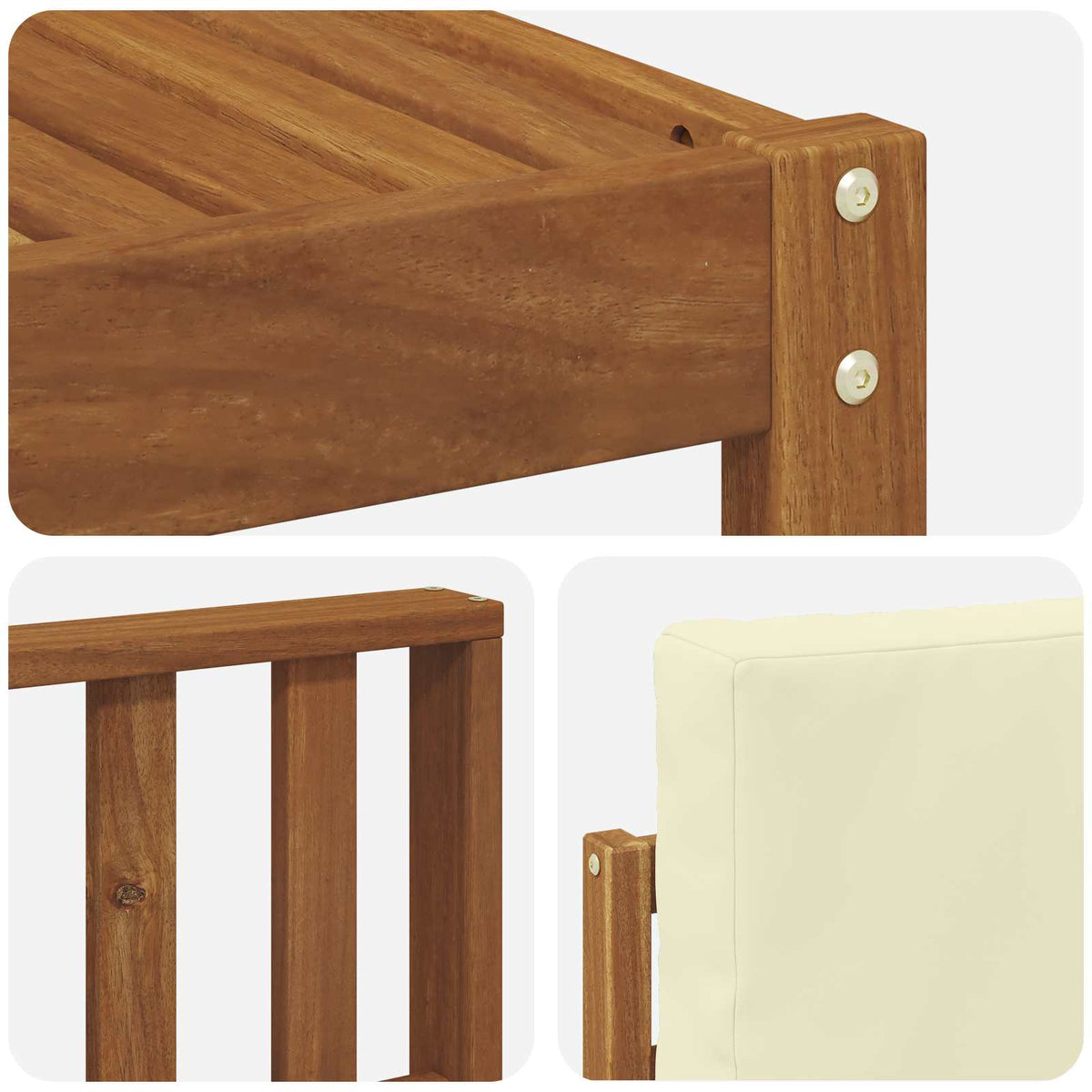 Set vanjskih sofa 7 kom. Prirodna i krem