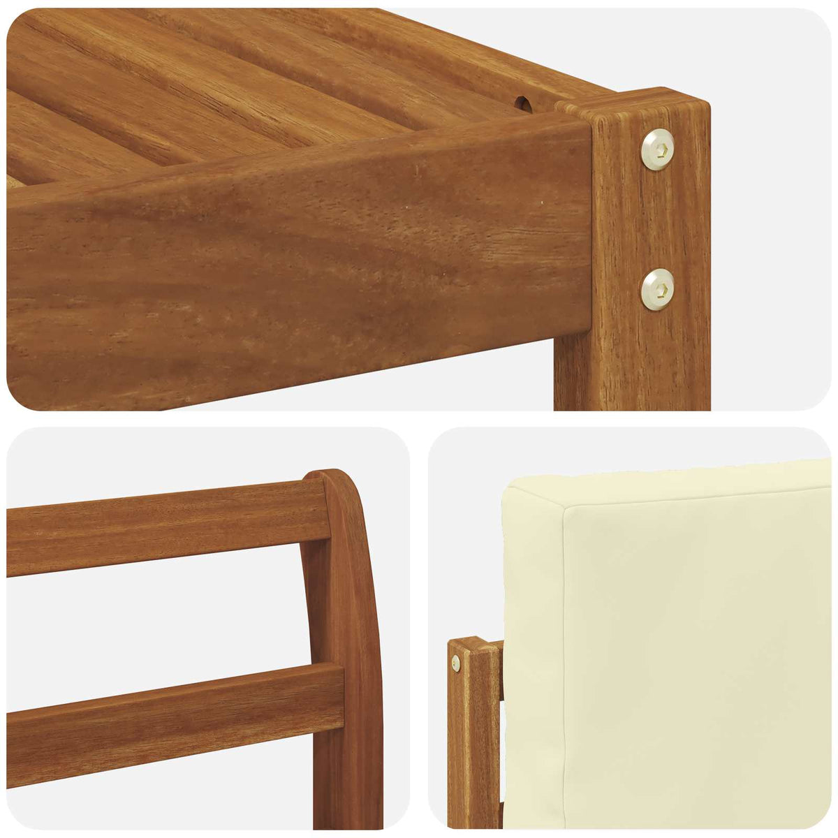Set vanjskih sofa 7 kom. Prirodna i krem