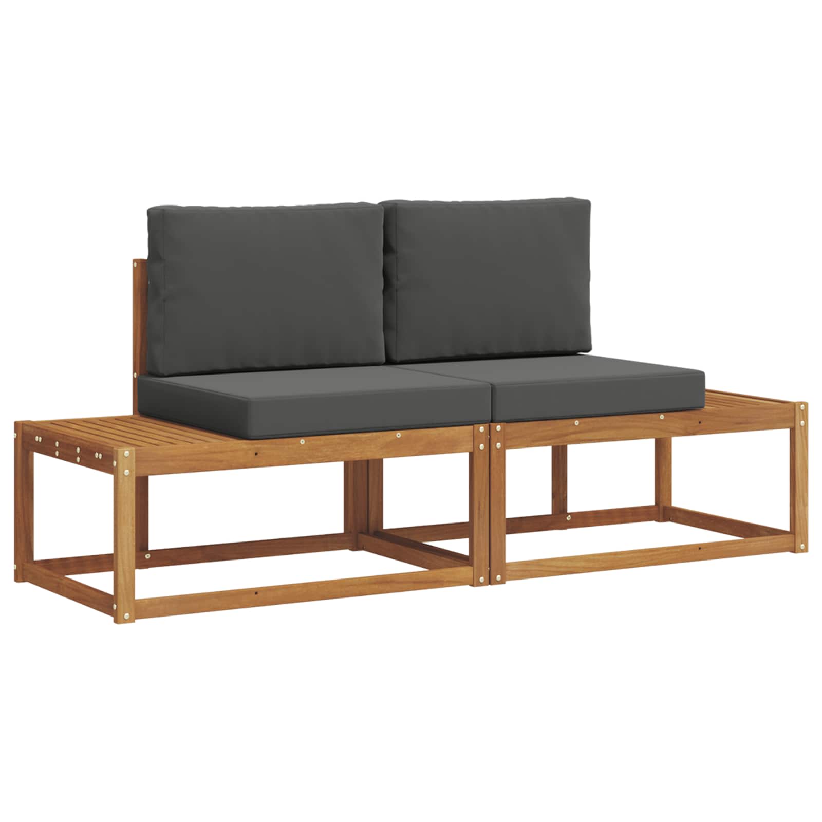 Set vanjskih sofa s jastukom 2 pcs Prirodna