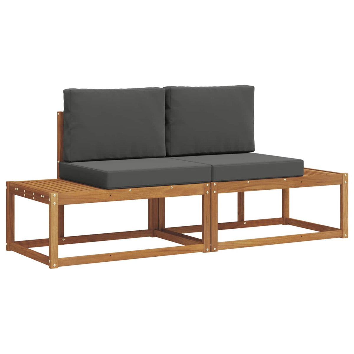 Set vanjskih sofa s jastukom 2 pcs Prirodna