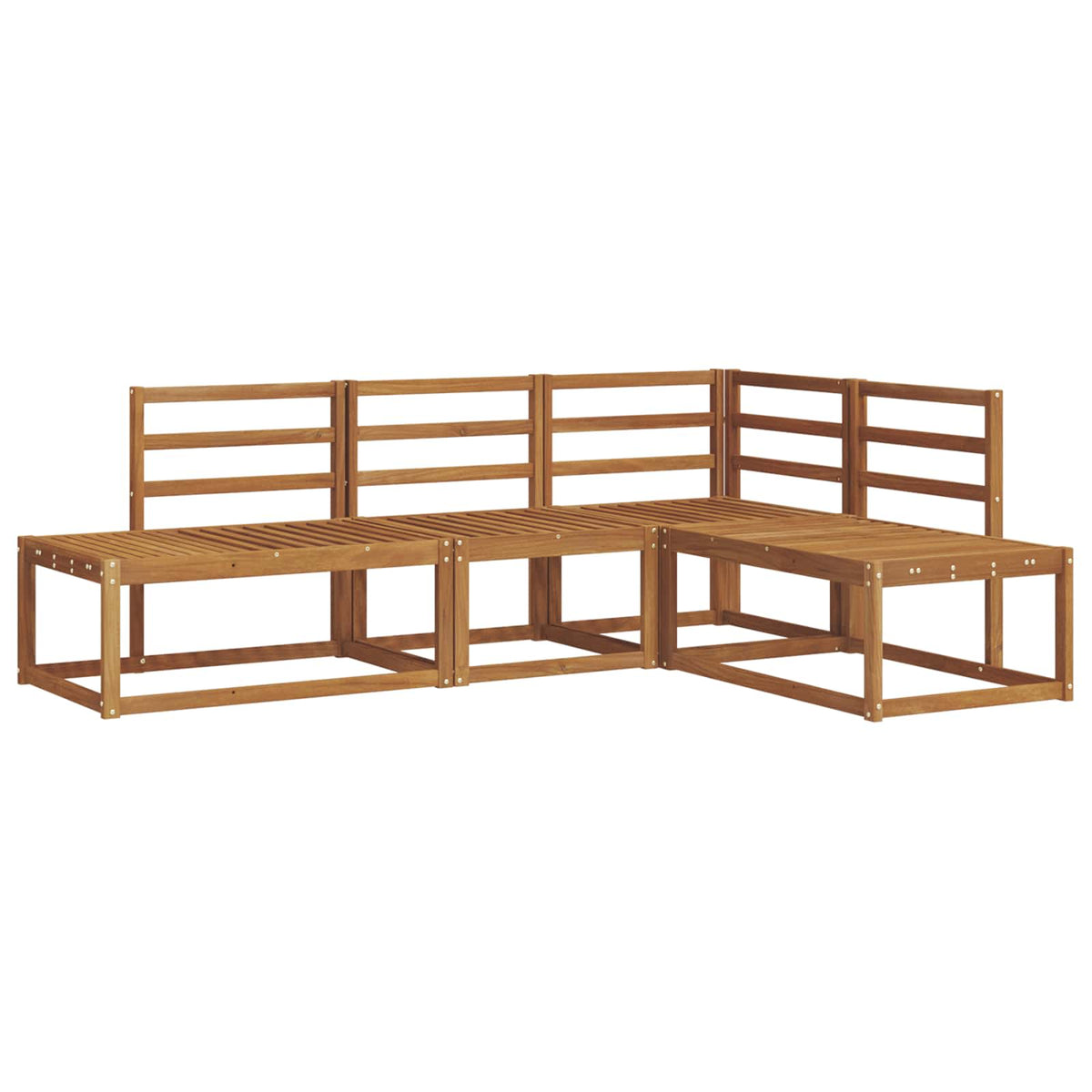 Set vanjskih sofa 4 Komad Prirodna Čvrsto drvo akacije
