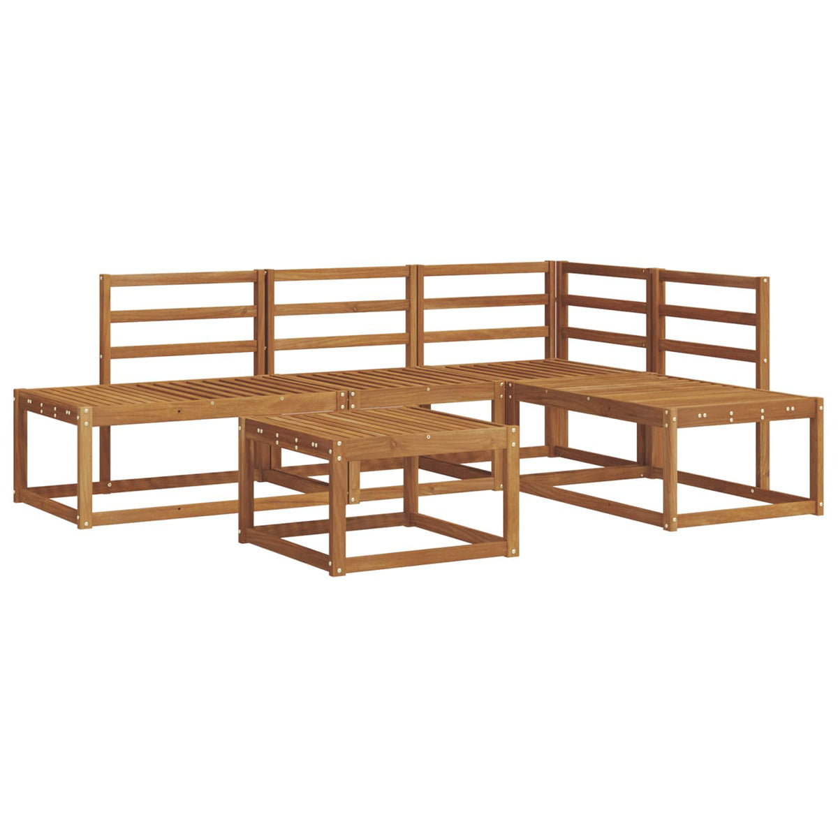 Set vanjskih sofa 5 Komad Prirodna Čvrsto drvo akacije