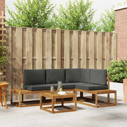 Set vanjskih sofa s jastukom 5 Komad Prirodna i antracit