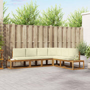 Set vanjskih sofa s jastukom 6 Komad Prirodna i krem