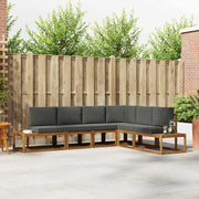 Set vanjskih sofa s jastukom 6 Komad Prirodna i antracit
