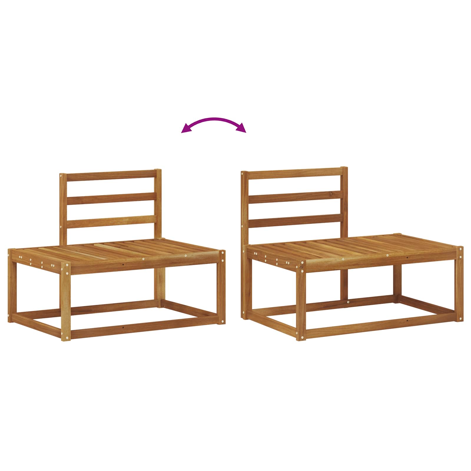 Set vanjskih sofa 7 Komad Prirodna Čvrsto drvo akacije