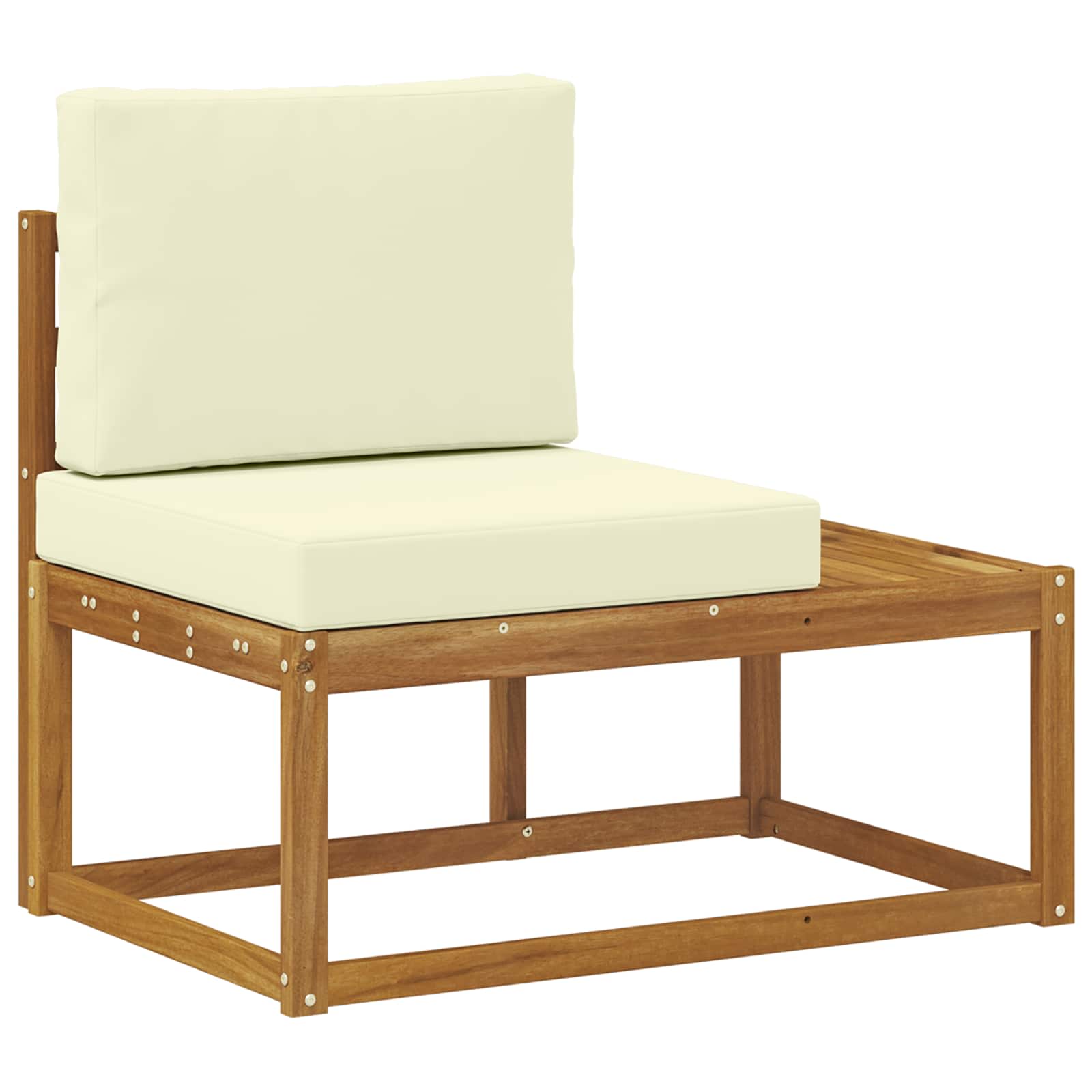 Set vanjskih sofa s jastukom 7 Komad Prirodna i krem