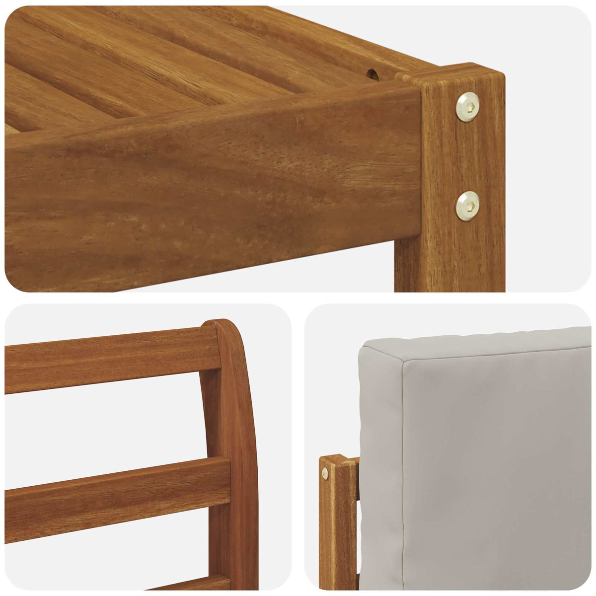 Set vanjskih sofa 11 kom. Prirodna i svijetlo siva