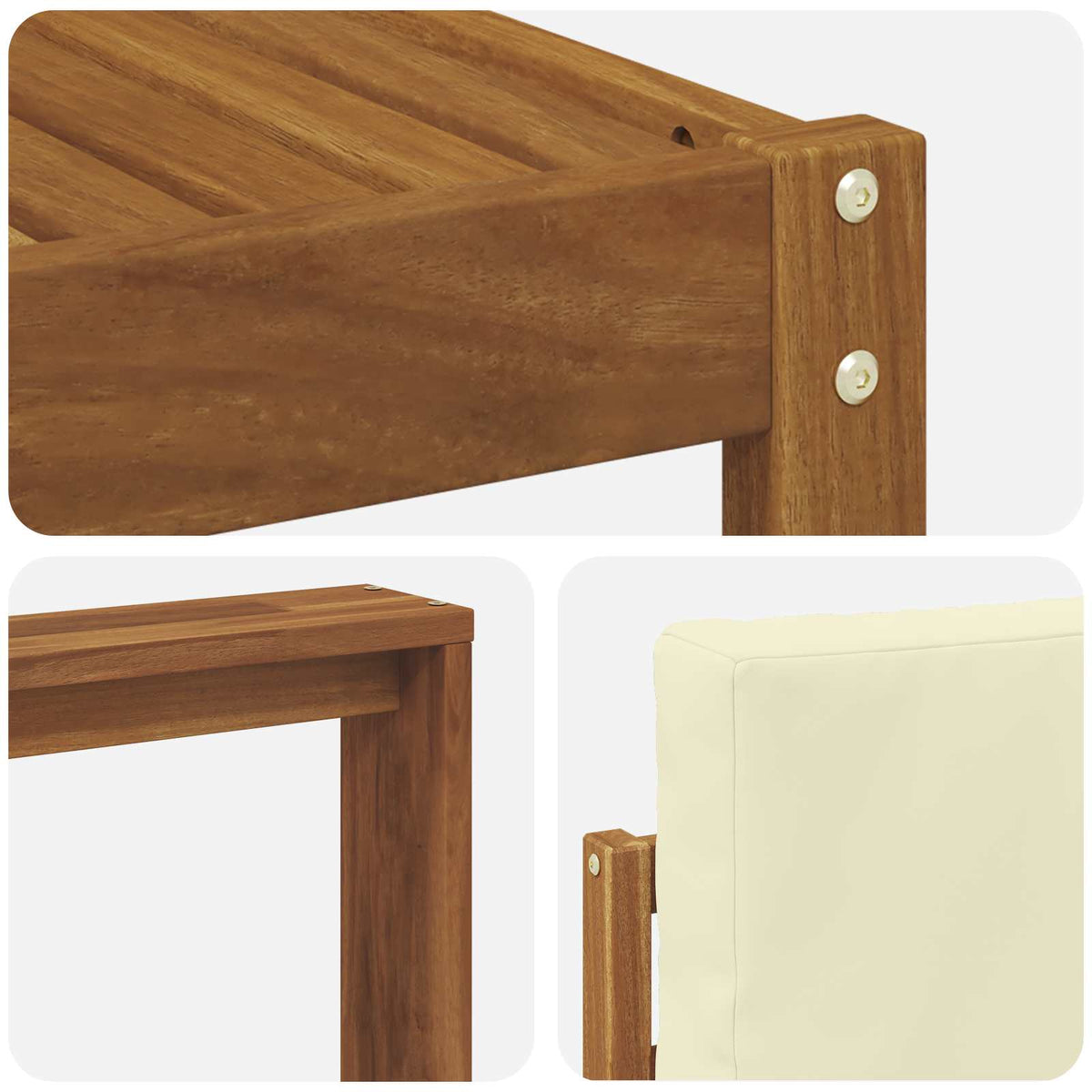 Set vanjskih sofa 11 kom. Prirodna i krem