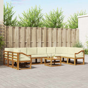 Set vanjskih sofa 11 kom. Prirodna i krem