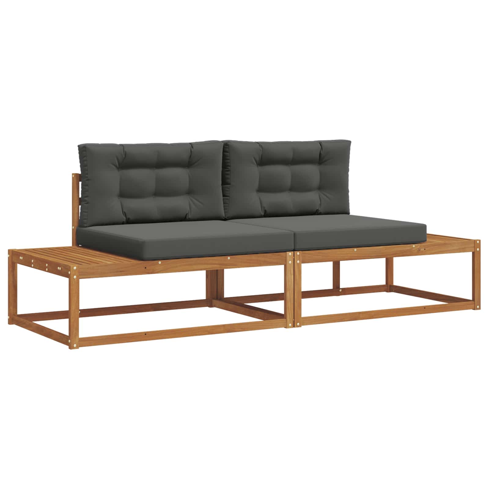 Set vanjskih sofa s jastukom Prirodna i antracit