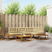 Set vanjskih sofa Prirodna i bež