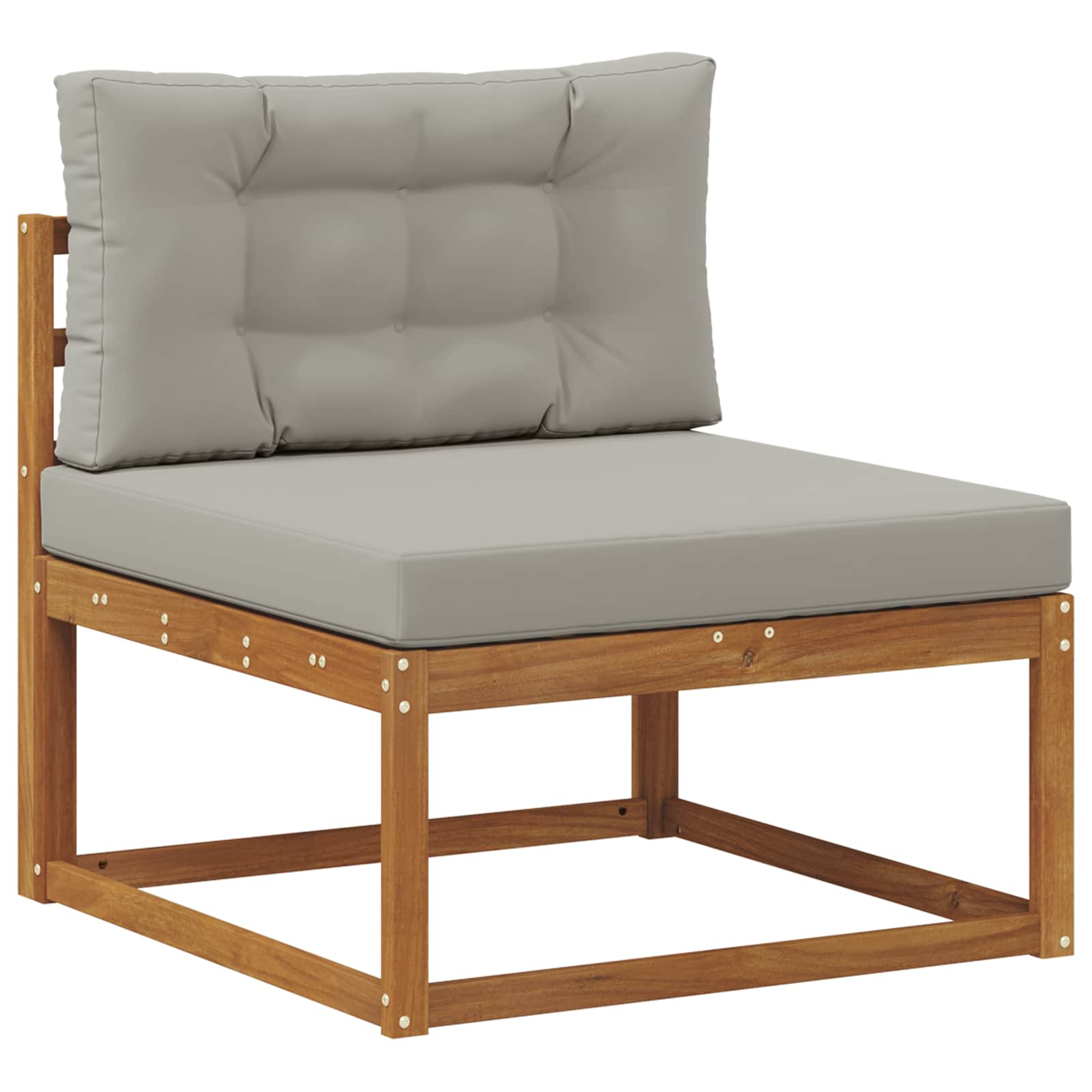 Set vanjskih sofa Prirodna i svijetlo siva