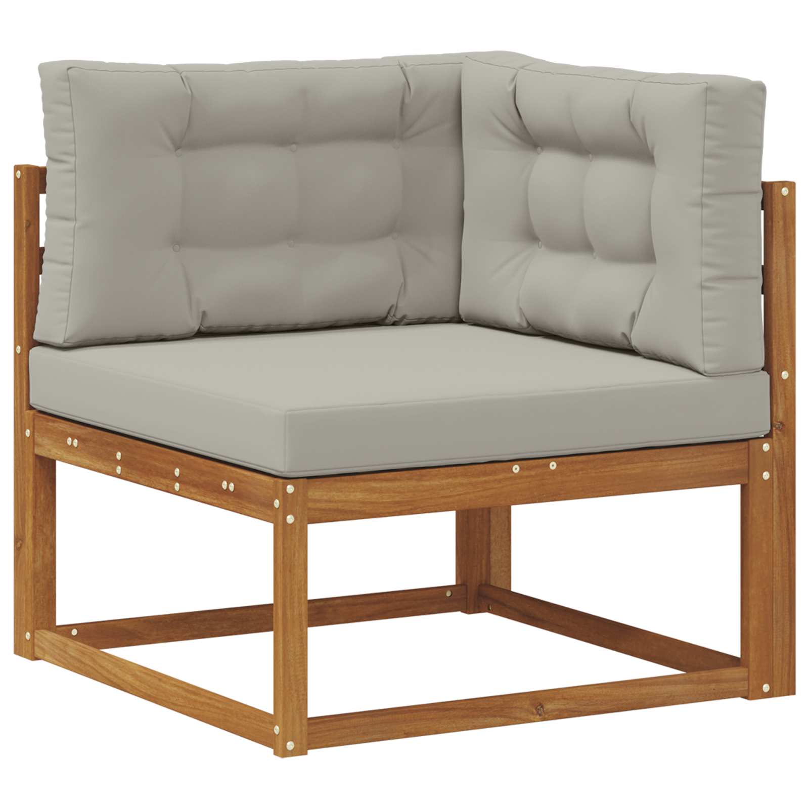 Set vanjskih sofa Prirodna i svijetlo siva
