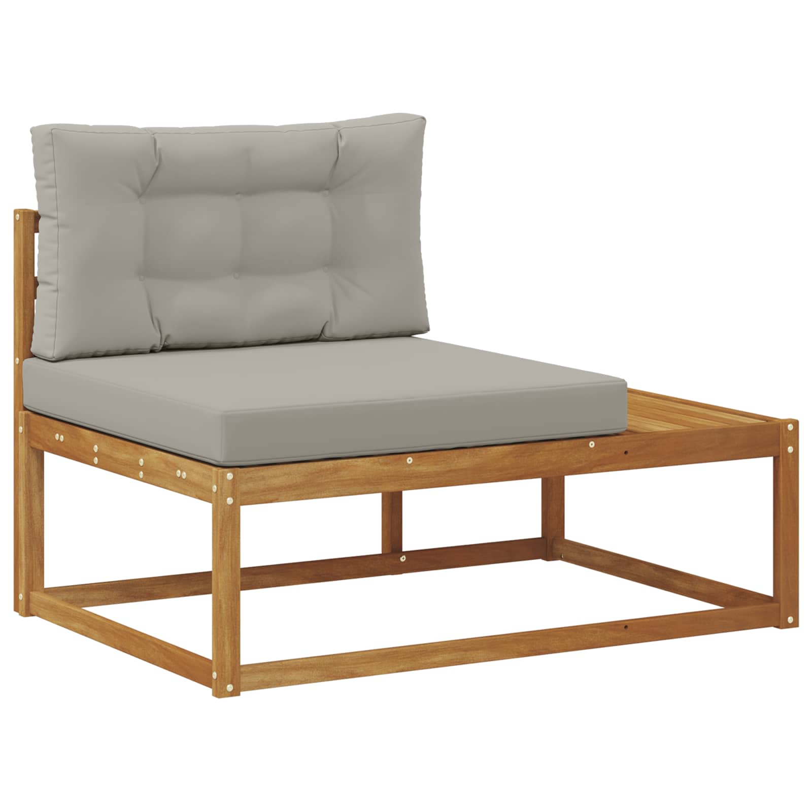 Set vanjskih sofa Prirodna i svijetlo siva
