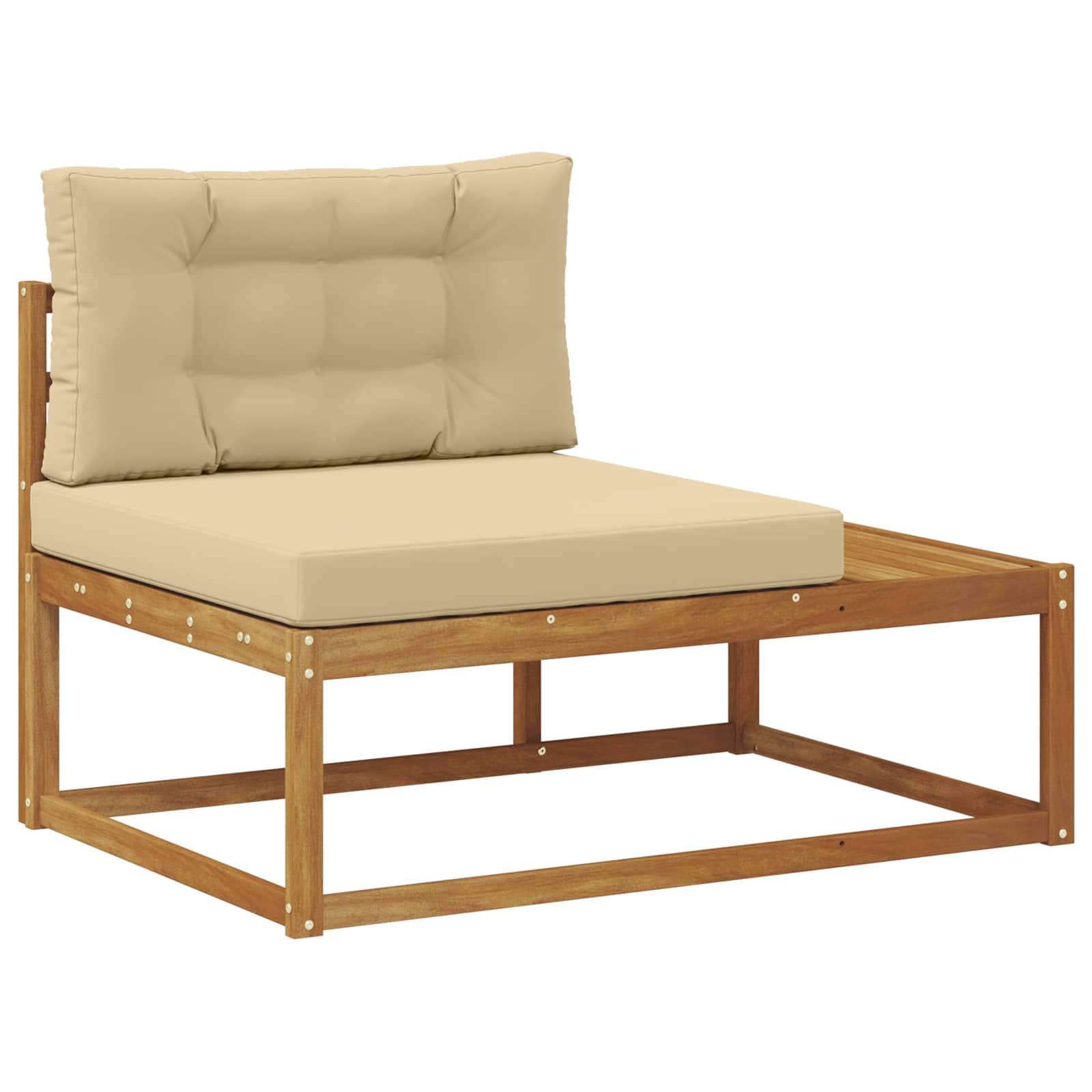 Set vanjskih sofa Prirodna i bež