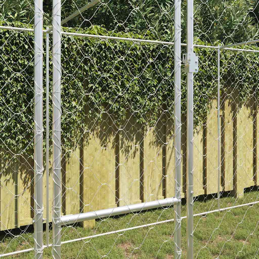 Kavez za pse Srebrno 600 x 200 x 200 cm Cinkani čelik