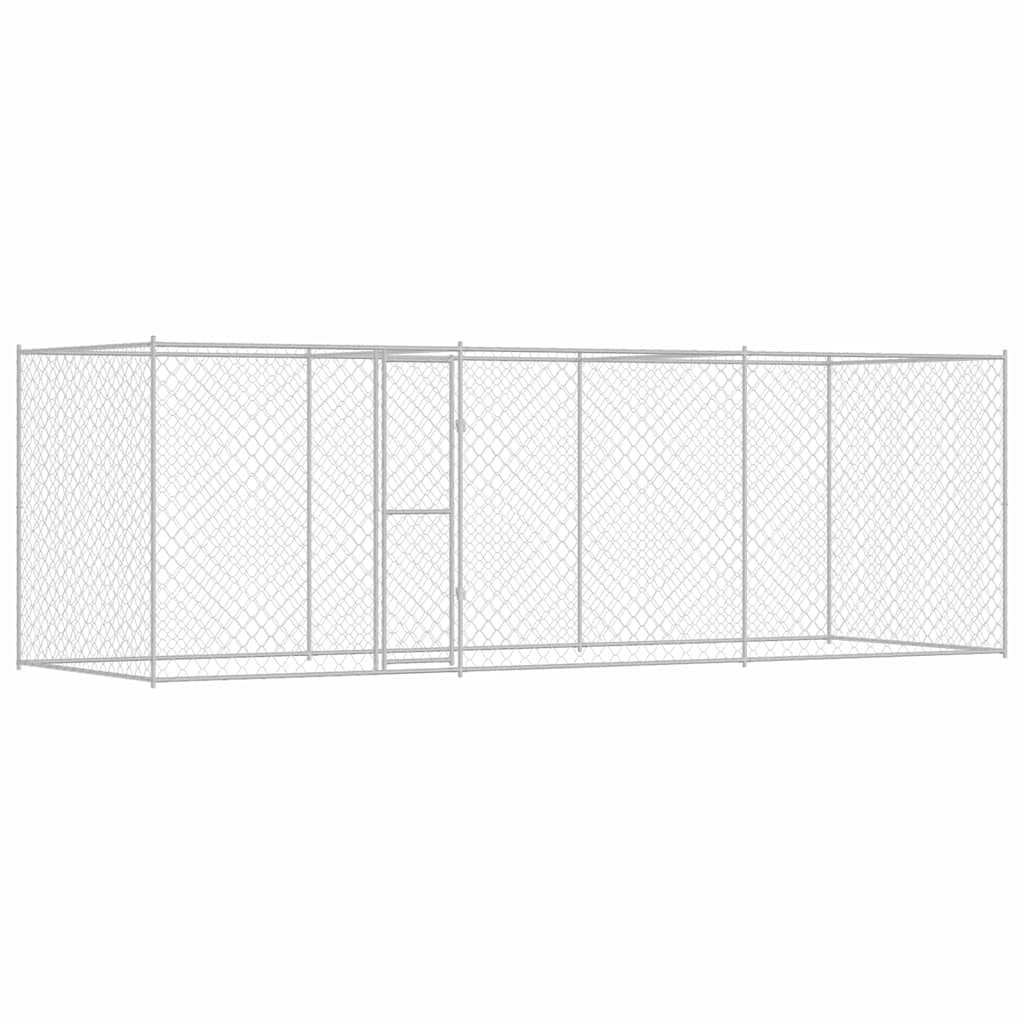 Kavez za pse Srebrno 600 x 200 x 200 cm Cinkani čelik