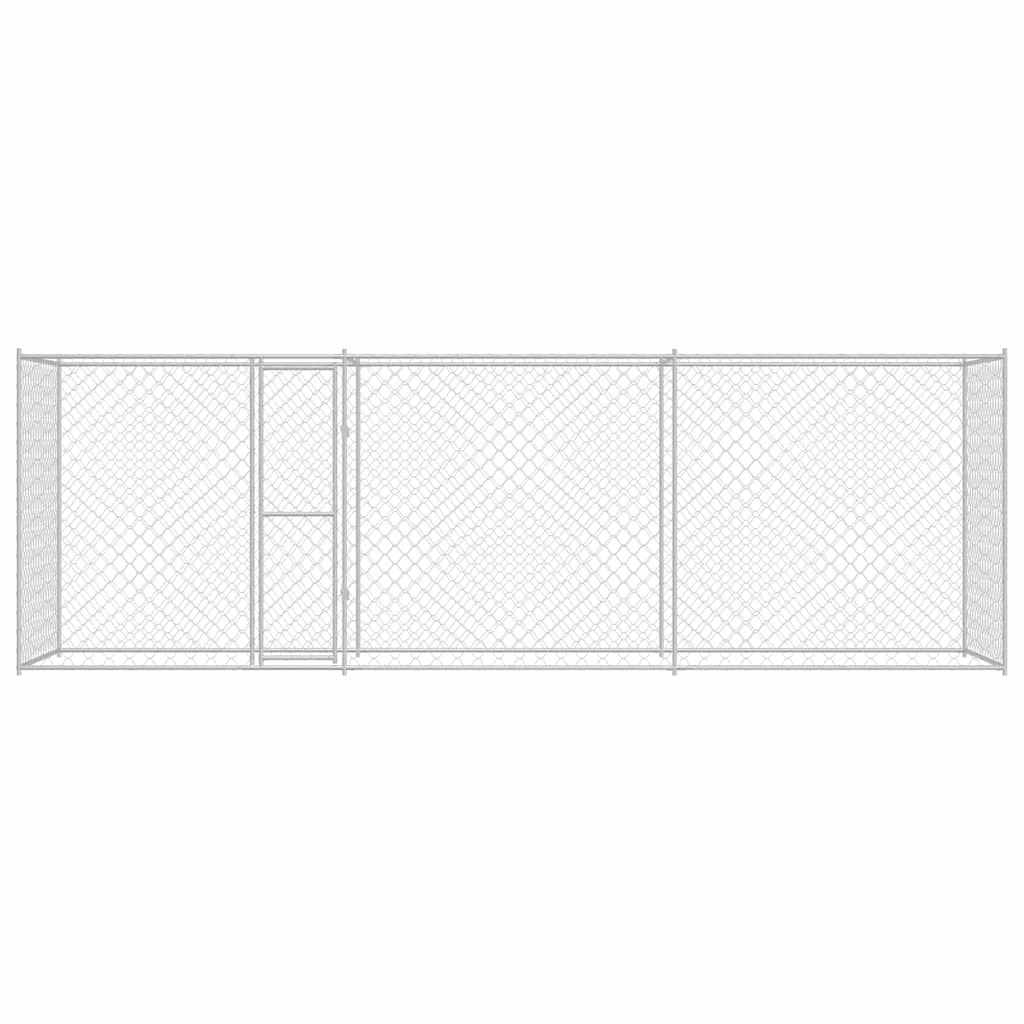 Kavez za pse Srebrno 600 x 200 x 200 cm Cinkani čelik