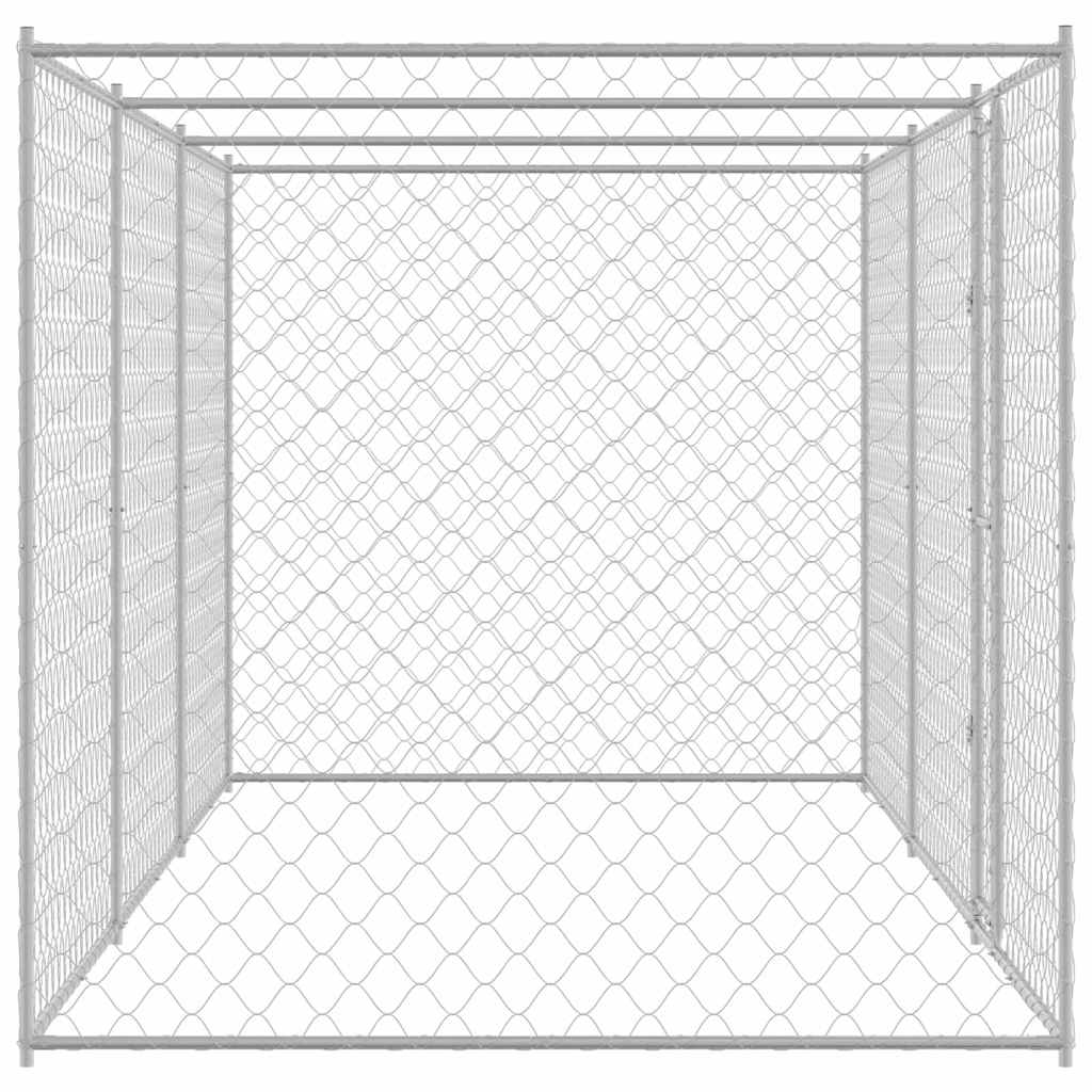 Kavez za pse Srebrno 600 x 200 x 200 cm Cinkani čelik