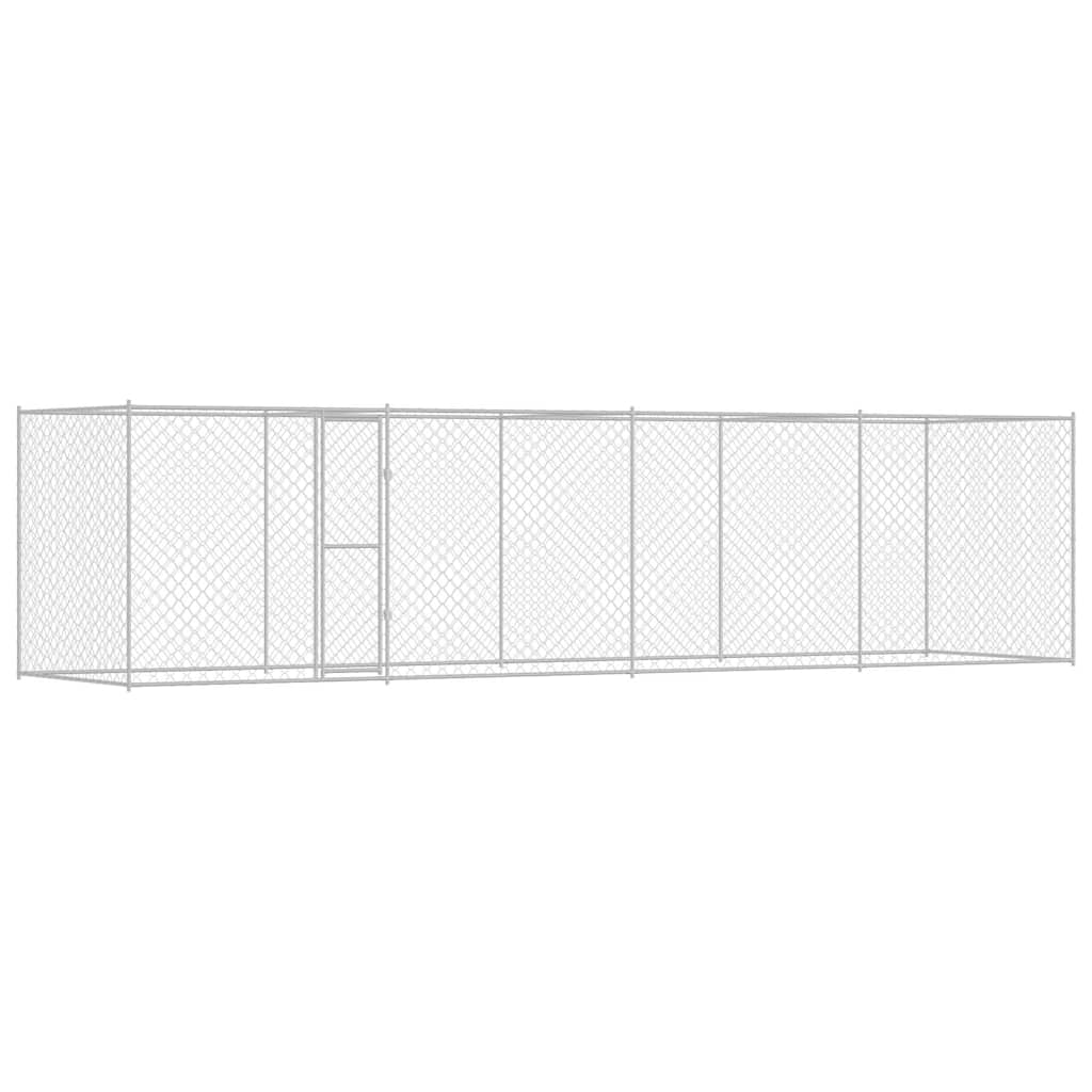 Kavez za pse Srebrno 800 x 200 x 200 cm Cinkani čelik