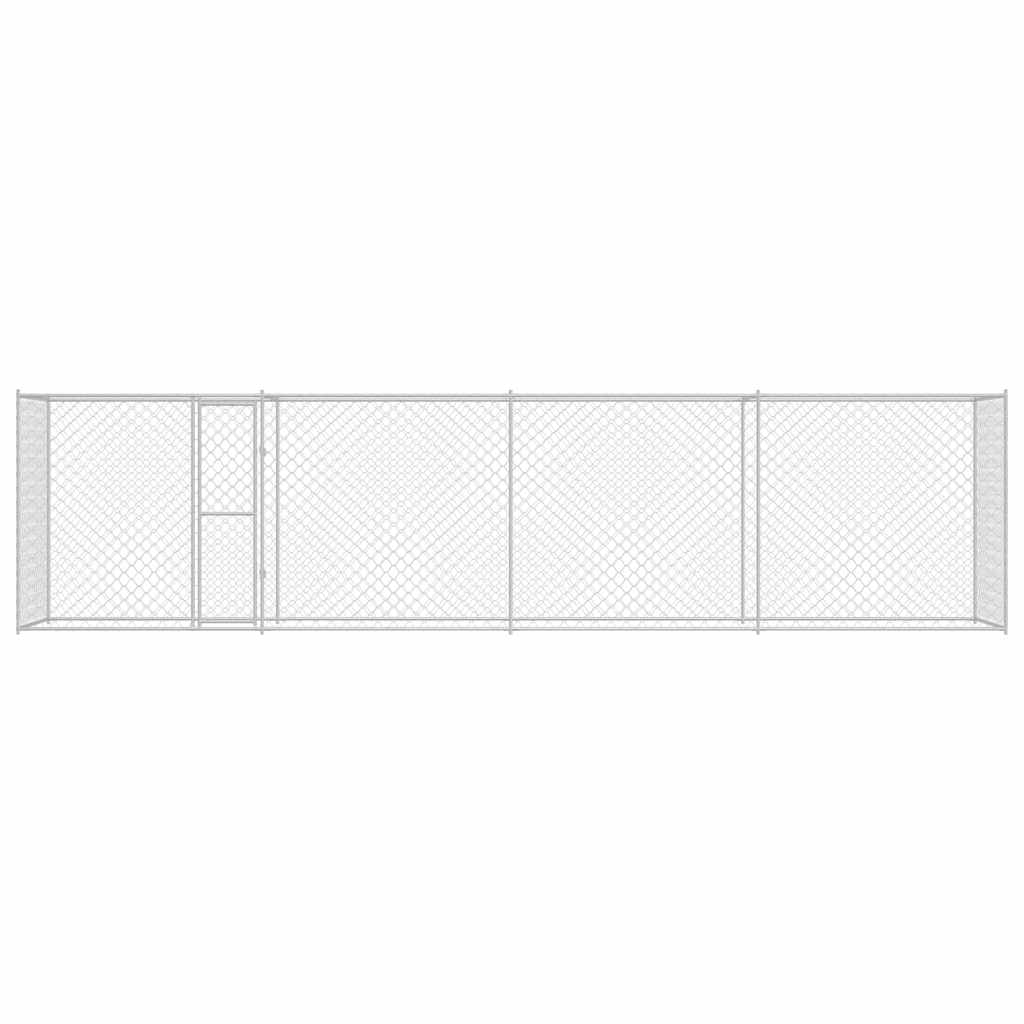 Kavez za pse Srebrno 800 x 200 x 200 cm Cinkani čelik