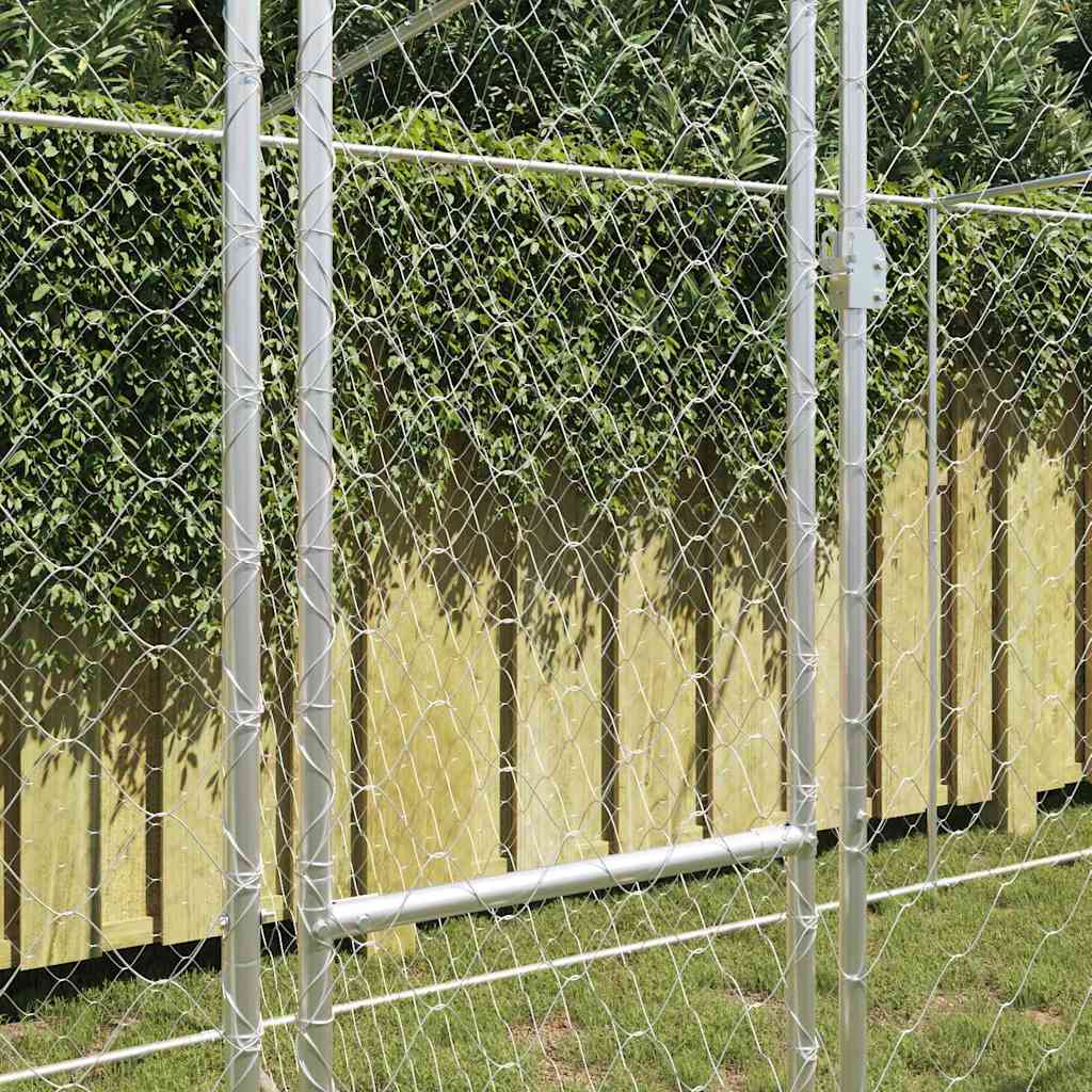 Kavez za pse Srebrno 600 x 200 x 200 cm Cinkani čelik
