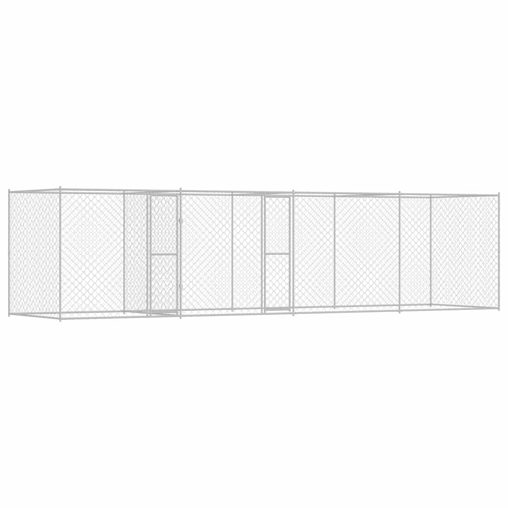 Kavez za pse Srebrno 600 x 200 x 200 cm Cinkani čelik