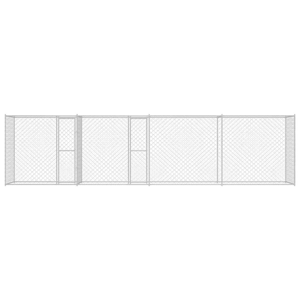 Kavez za pse Srebrno 600 x 200 x 200 cm Cinkani čelik