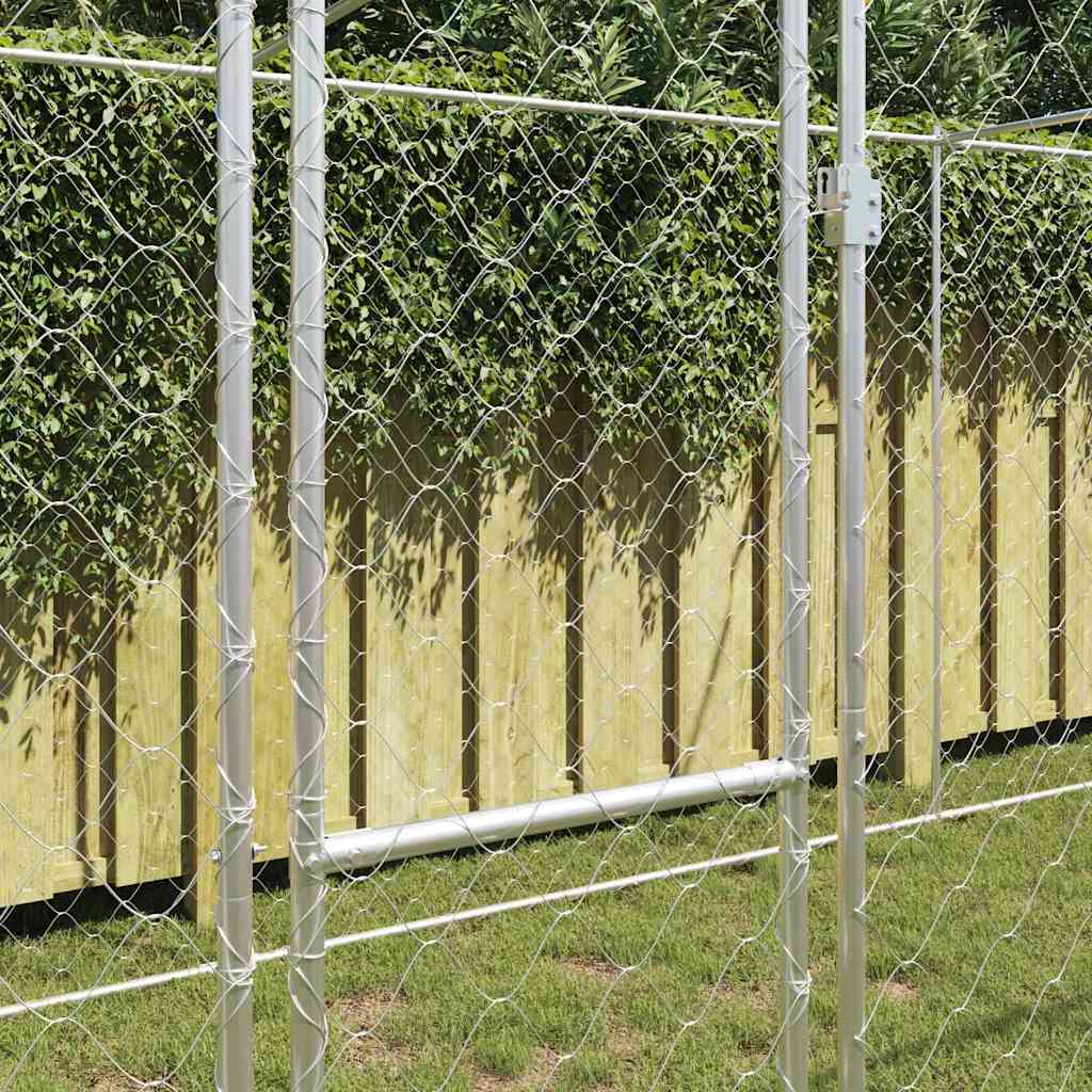Kavez za pse Srebrno 800 x 200 x 200 cm Cinkani čelik