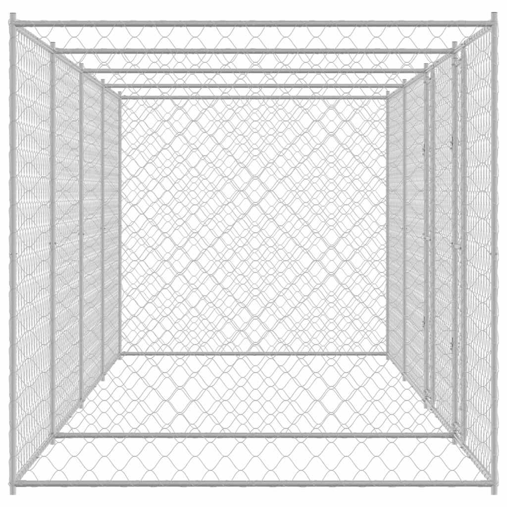 Kavez za pse Srebrno 800 x 200 x 200 cm Cinkani čelik