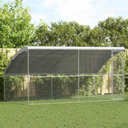 Kavez za piliće 2 pcs Srebrno 400 x 200 x 200 cm Cinkani čelik