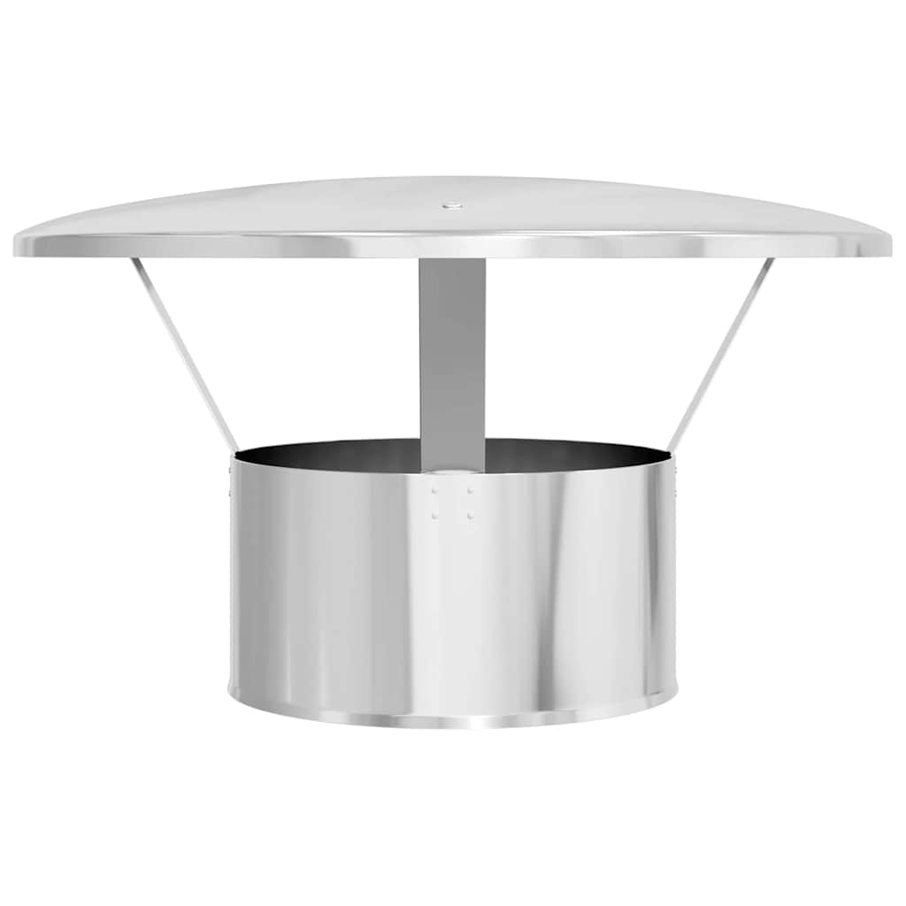 Pokrov za dimnjak protiv kiše Srebrno 35 x 35 x 20 cm