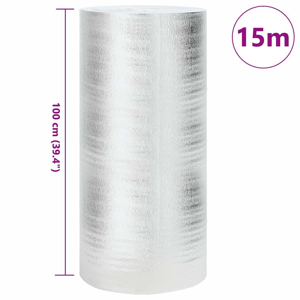 Reflektor topline za radijator Srebrno 15 x 1 m Polietilen
