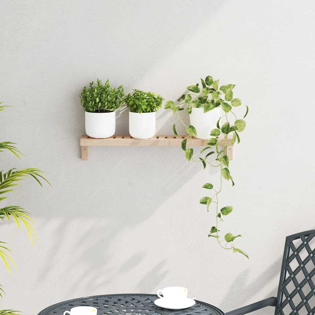 Polica za Ob hanging na Zidu Zidne Prirodna 62 x 10 x 12,5 cm