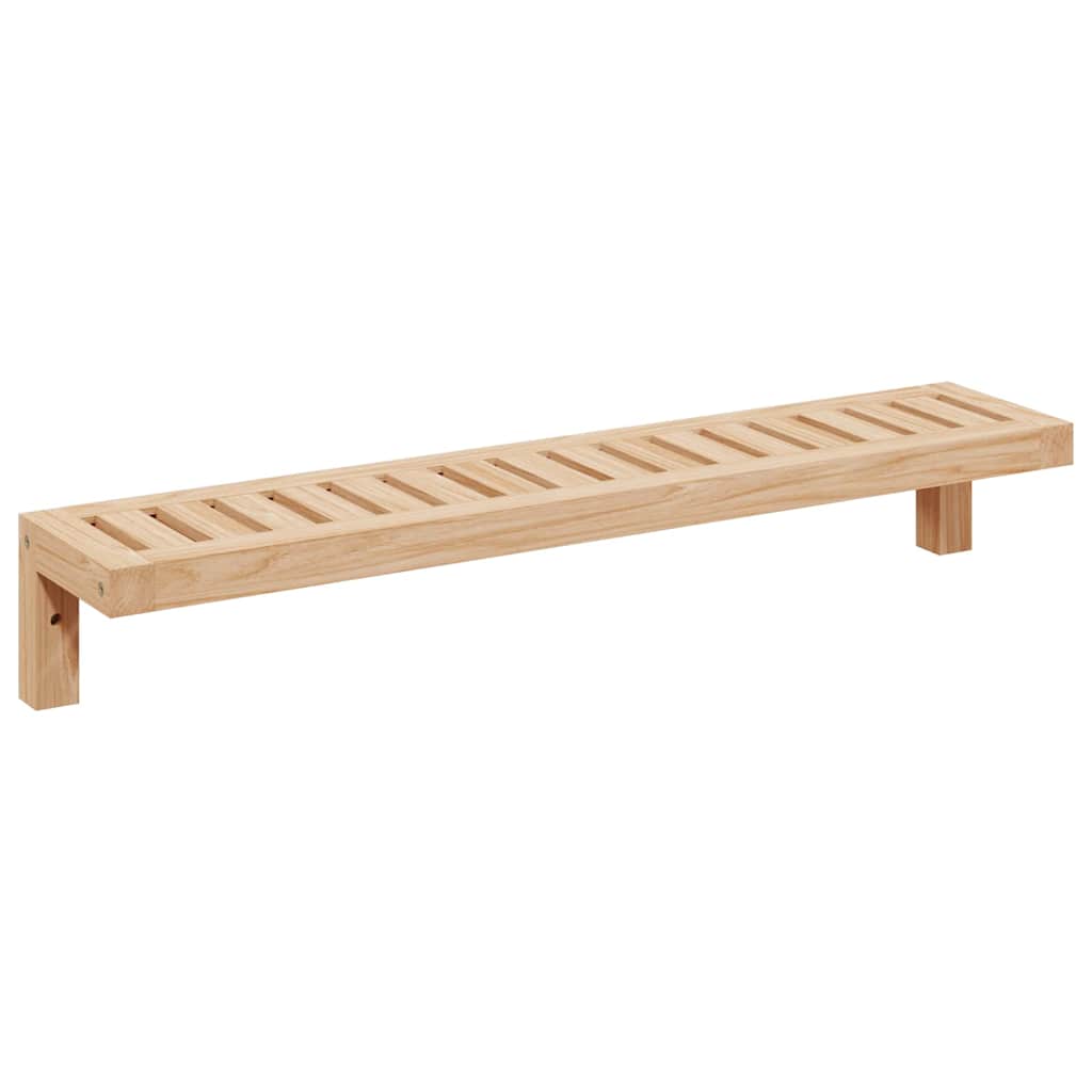 Polica za Ob hanging na Zidu Zidne Prirodna 62 x 10 x 12,5 cm