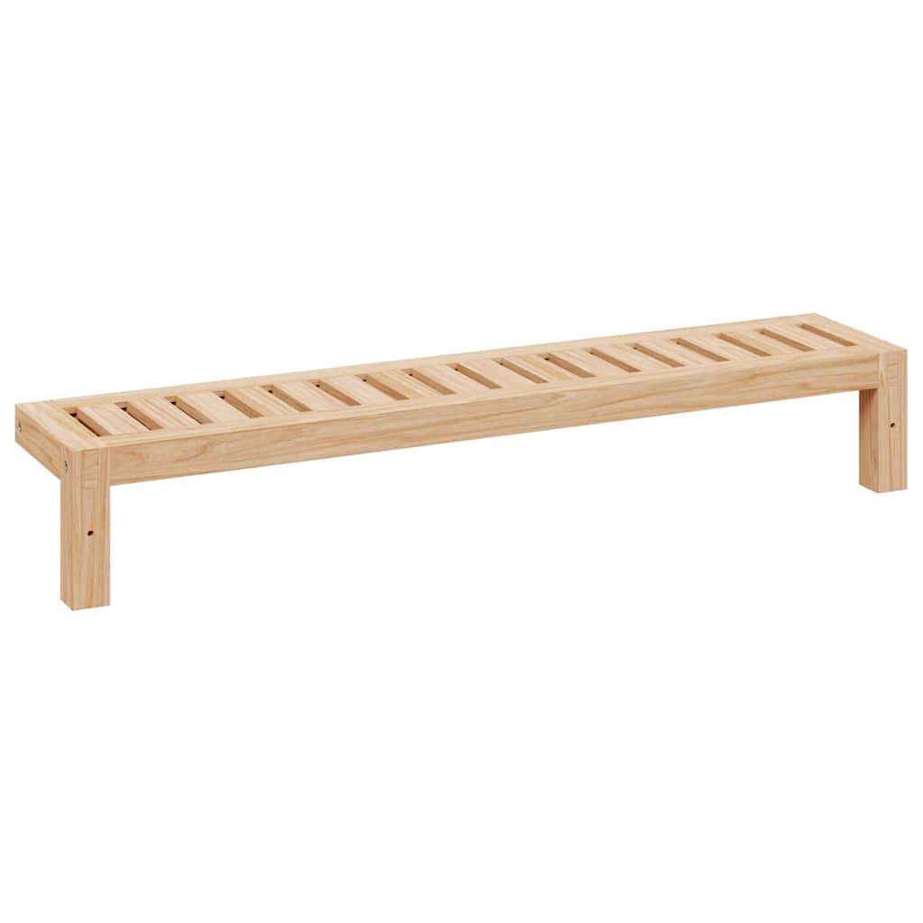 Polica za Ob hanging na Zidu Zidne Prirodna 62 x 10 x 12,5 cm