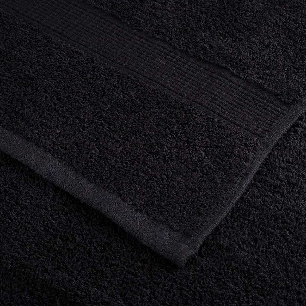 Ručnik za Goste SOLUND 25 pcs Crna 100 x 150 cm 550 gsm