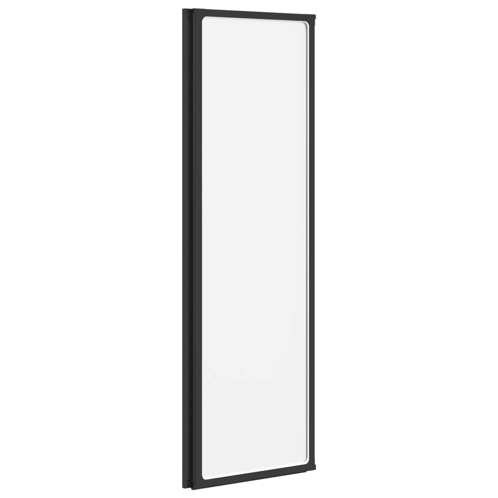 Tuš paravan Crna 132 x 2 x 140 cm Aluminij i PP