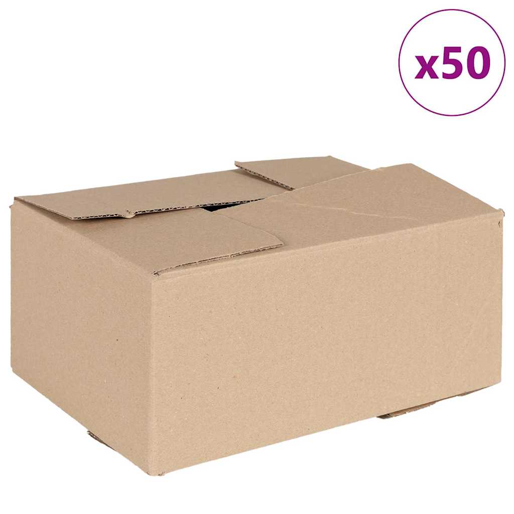 Preklopna kutija 50 pcs Prirodna 30 x 21,5 x 14 cm Karton