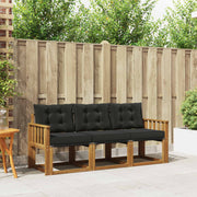 Set vanjskih sofa s jastukom 3 pcs Prirodna i crna