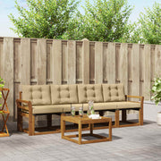 Set vanjskih sofa 5 kom. Prirodna i bež