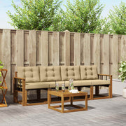 Set vanjskih sofa 5 kom. Prirodna i bež