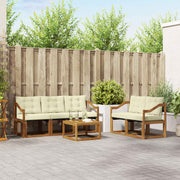 Set vanjskih sofa 6 kom. Prirodna i krem