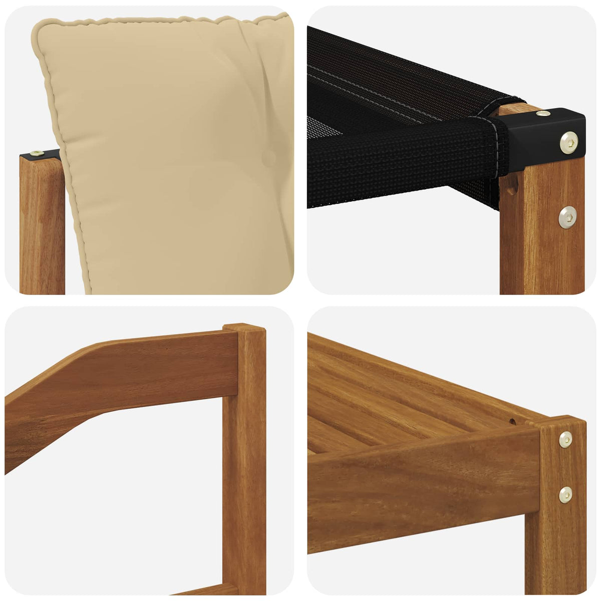 Set vanjskih sofa 6 kom. Prirodna i bež