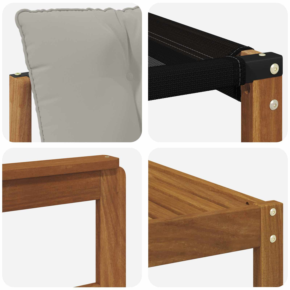 Set vanjskih sofa 7 kom. Prirodna i svijetlo siva