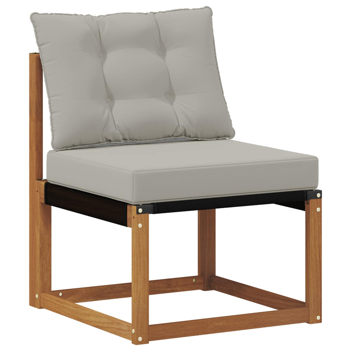 Set vanjskih sofa 7 kom. Prirodna i svijetlo siva