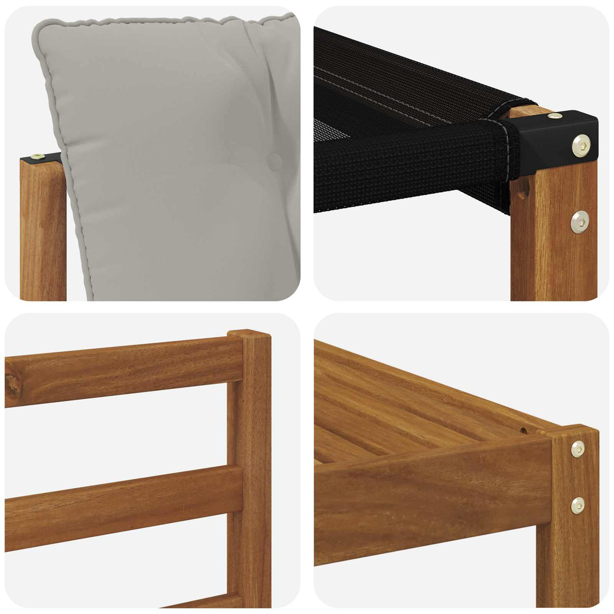 Set vanjskih sofa 8 kom. Prirodna i svijetlo siva